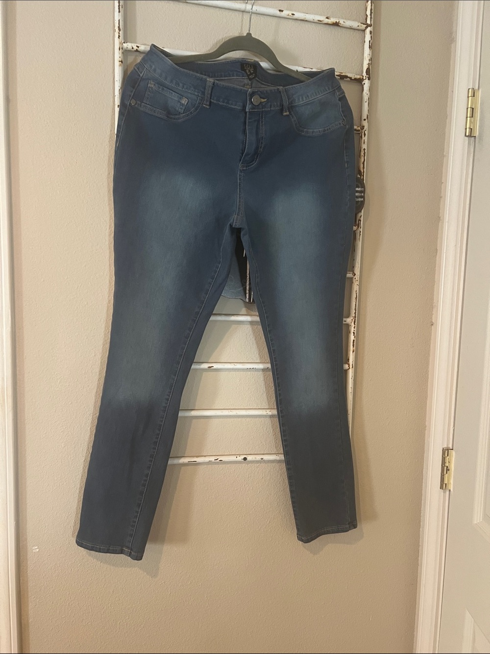 G.I.L.I. Women's Skinny Jeans in Medium Blue Wash